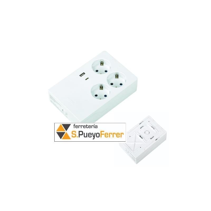 BASE 3TOMAS + 2USB