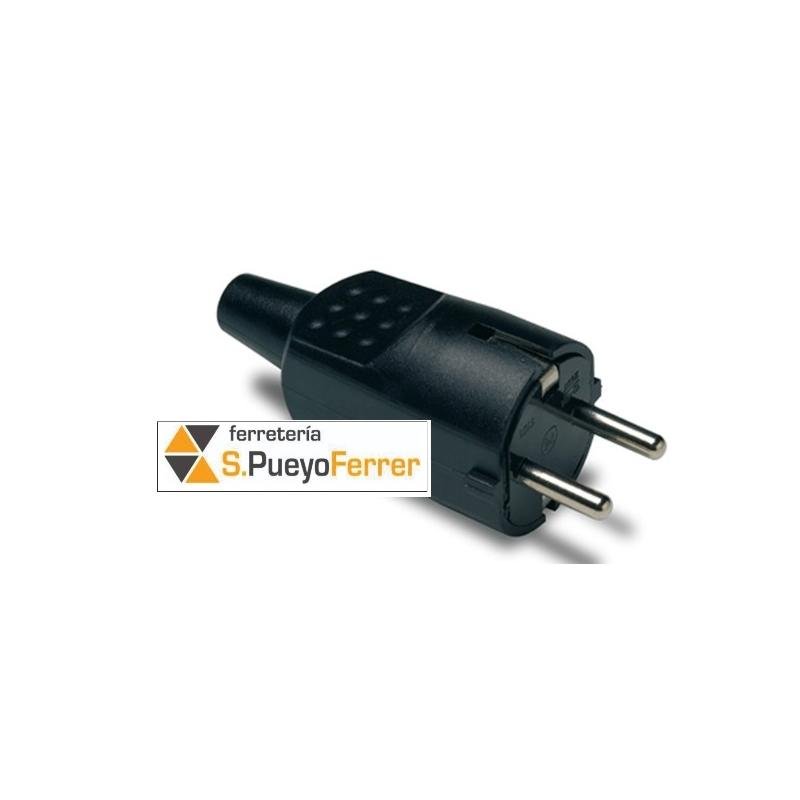 CLAVIJA GOMA 10/16A NEGRA 4,8MM IP20