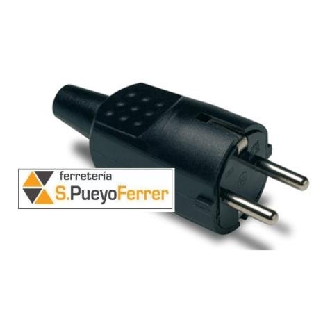 CLAVIJA GOMA 10/16A NEGRA 4,8MM IP20