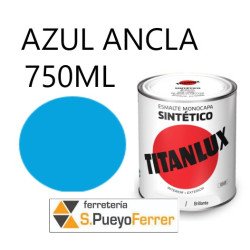 ESMALTE BRILLANTE AZUL ANCLA 750ML